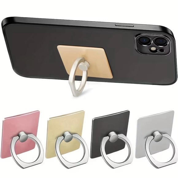 None Other - Elegant Multi-Color Phone Ring Holder by